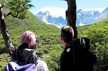 Caminata glaciar Castaño Overo, Tronador